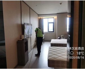 陝西（xī）榆林漢庭快捷酒店甲醛治理和（hé）異（yì）味處理