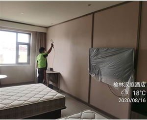 陝西榆林漢庭快捷酒店甲醛治理和異味（wèi）處（chù）理